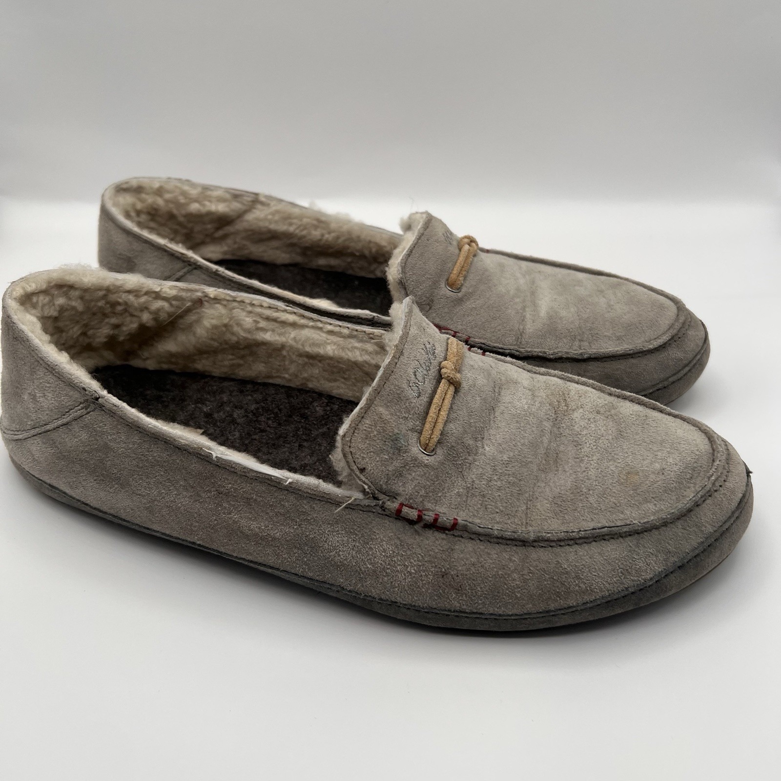Olukai Women's 11 Slipper Pa'ani Leather Merino Wool Lined Moccasin Driving